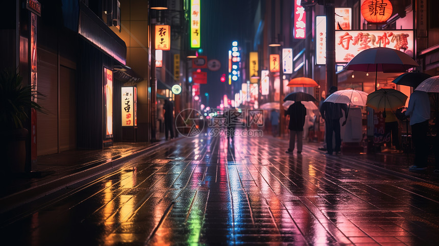 夜幕片语娱文随读夜景街道光影